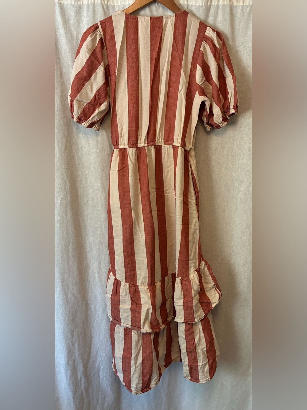 Knox Rose Striped Midi Wrap Dress - Picture 2 of 3
